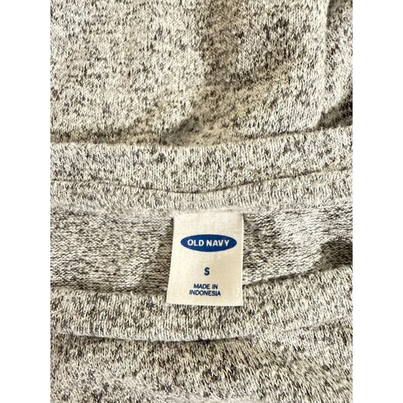Old Navy Speckled Gray Relaxed Plush-Knit Top Women's Size S - Picture 7 of 8